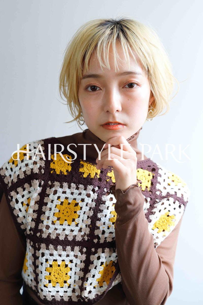 ヘアスタイル写真PhotoNo:187-3 (1) [ミディアム,ミニボブ,ボックス