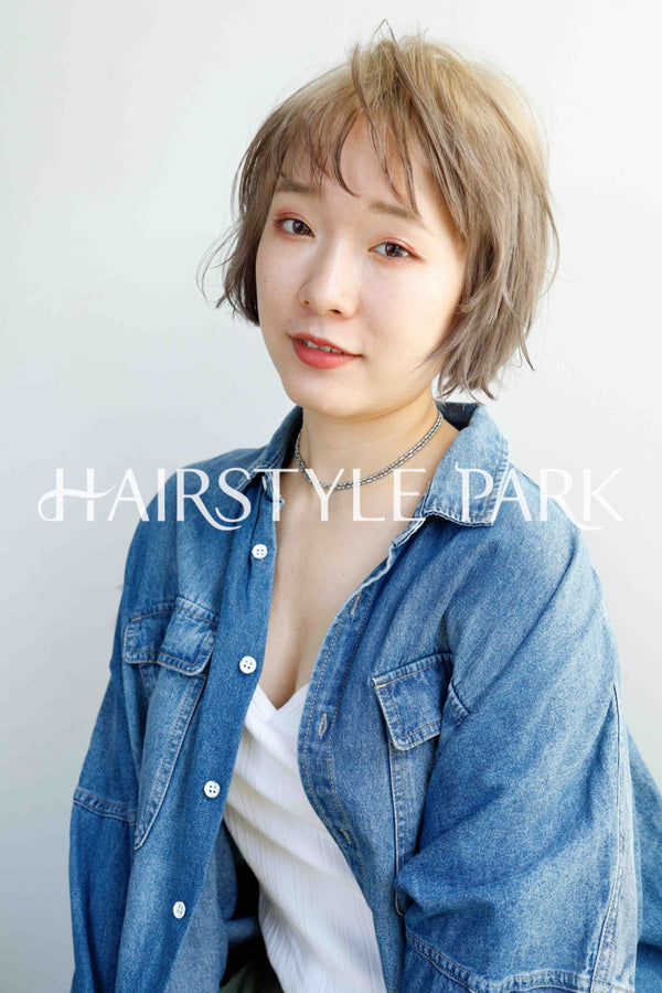 ヘアスタイル写真PhotoNo:263-1 (3) [ショートミディアム,レディース,モテ・愛され,カジュアル,カラー,ダブルカラー,縦型 ]