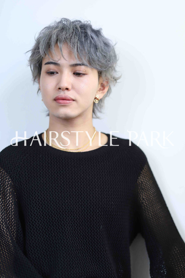 ヘアスタイル写真PhotoNo:296-1 (2) [ショート,メンズ,クール / かっこいい,カット,カラー,パーマ,ダブルカラー,縦型 ]