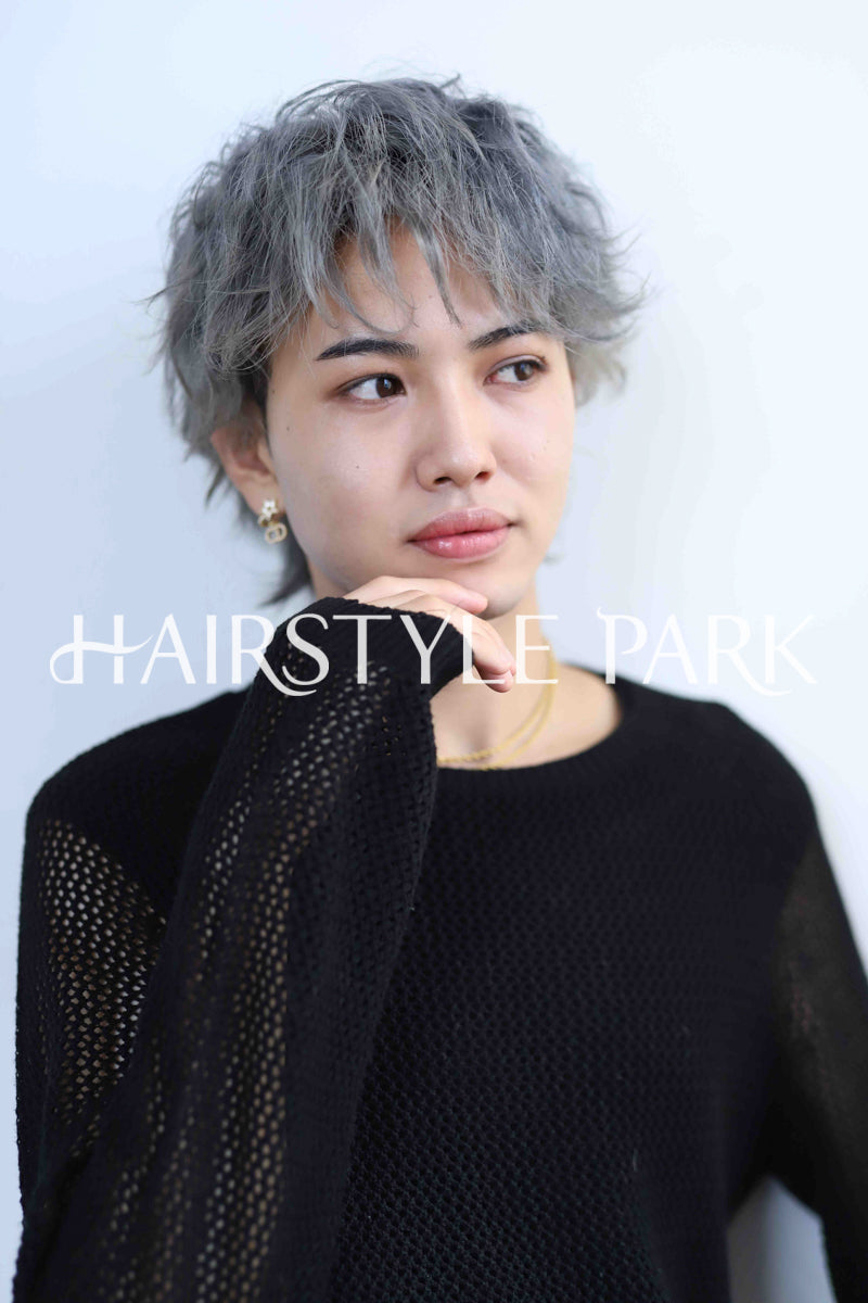 ヘアスタイル写真PhotoNo:296-1 (4) [ショート,メンズ,クール / かっこいい,カット,カラー,パーマ,ダブルカラー,縦型 ]