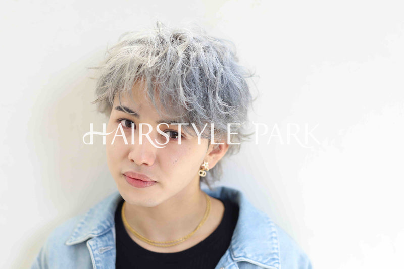 ヘアスタイル写真PhotoNo:296-2 (5) [ショート,メンズ,クール / かっこいい,カット,カラー,パーマ,ダブルカラー,縦型 ]