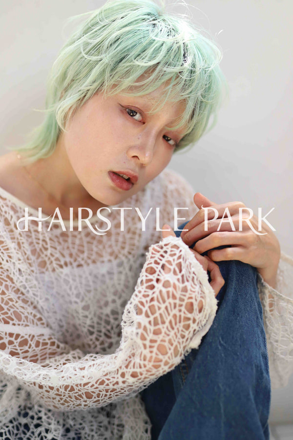 ヘアスタイル写真PhotoNo:308-2 (20) [ショートミディアム,レディース,カジュアル,カラー,ダブルカラー,縦型 ]