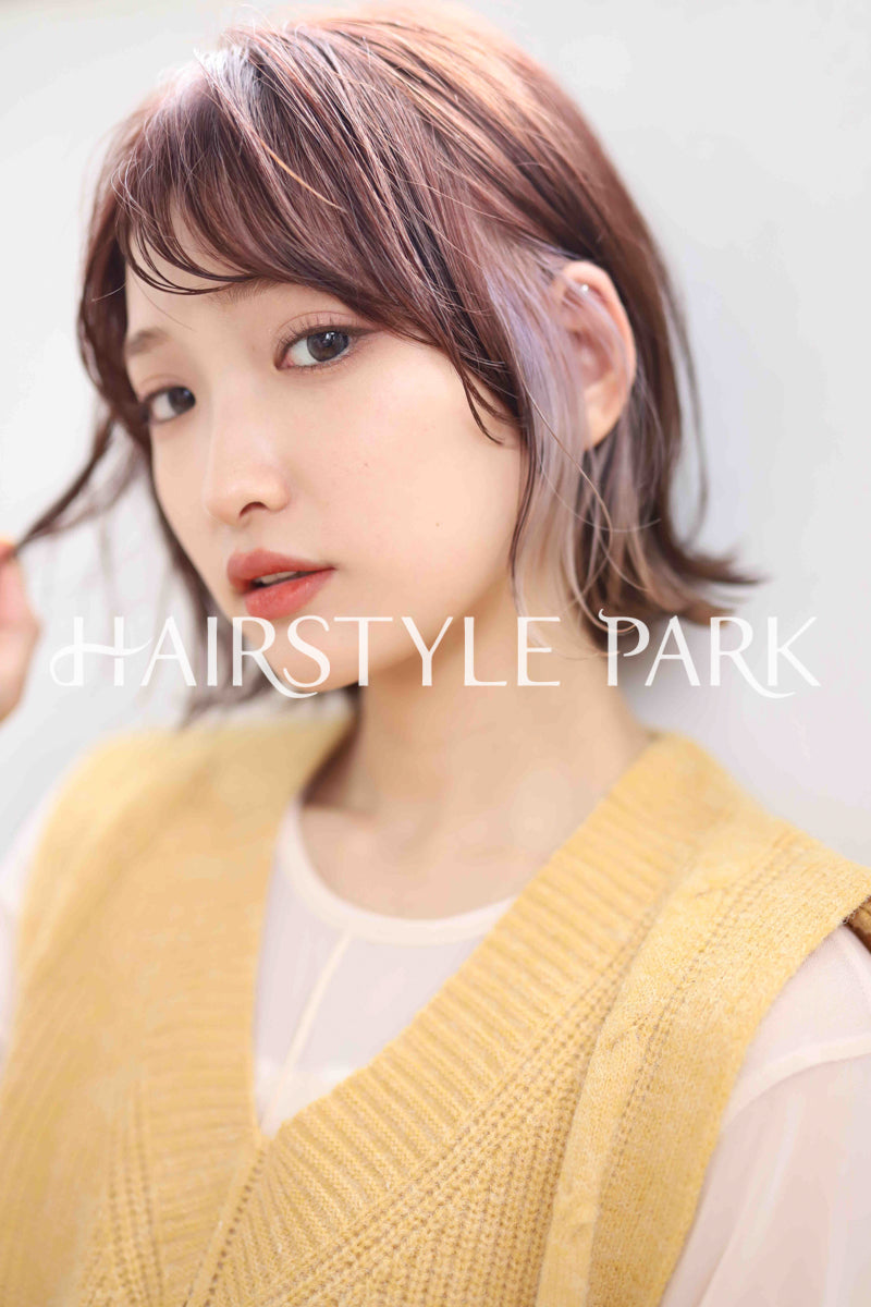 ヘアスタイル写真PhotoNo:311-3 (4) [ミディアム,レディース,ナチュラル,モテ・愛され,カラー,縦型 ]