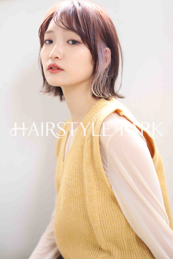 ヘアスタイル写真PhotoNo:311-3 (5) [ミディアム,レディース,ナチュラル,モテ・愛され,カラー,縦型 ]