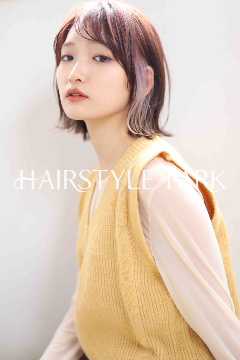ヘアスタイル写真PhotoNo:311-3 (5) [ミディアム,レディース,ナチュラル,モテ・愛され,カラー,縦型 ]