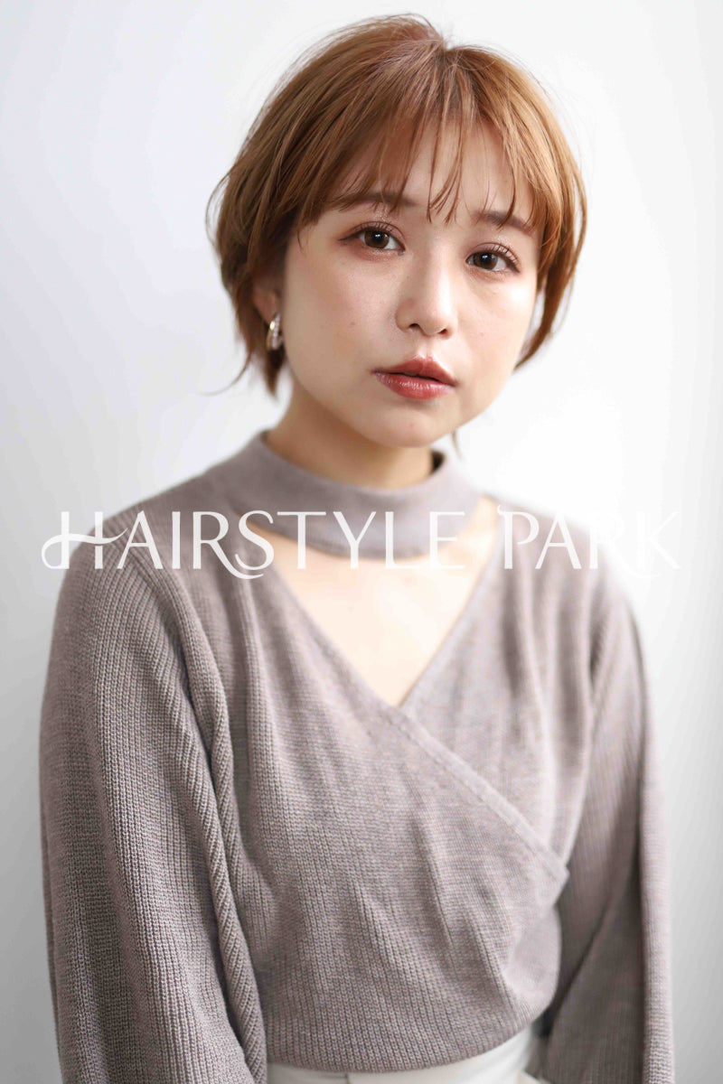 ヘアスタイル写真PhotoNo:322-1 (5) [ショートミディアム,レディース,ナチュラル,モテ・愛され,カラー,縦型 ]