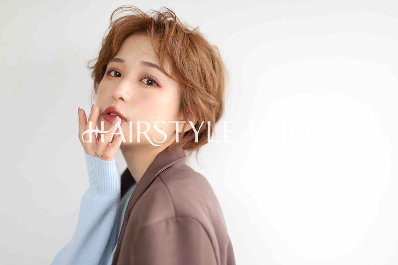 ヘアスタイル写真PhotoNo:322-2 (13) [ショートミディアム,レディース,ナチュラル,モテ・愛され,カラー,縦型 ]