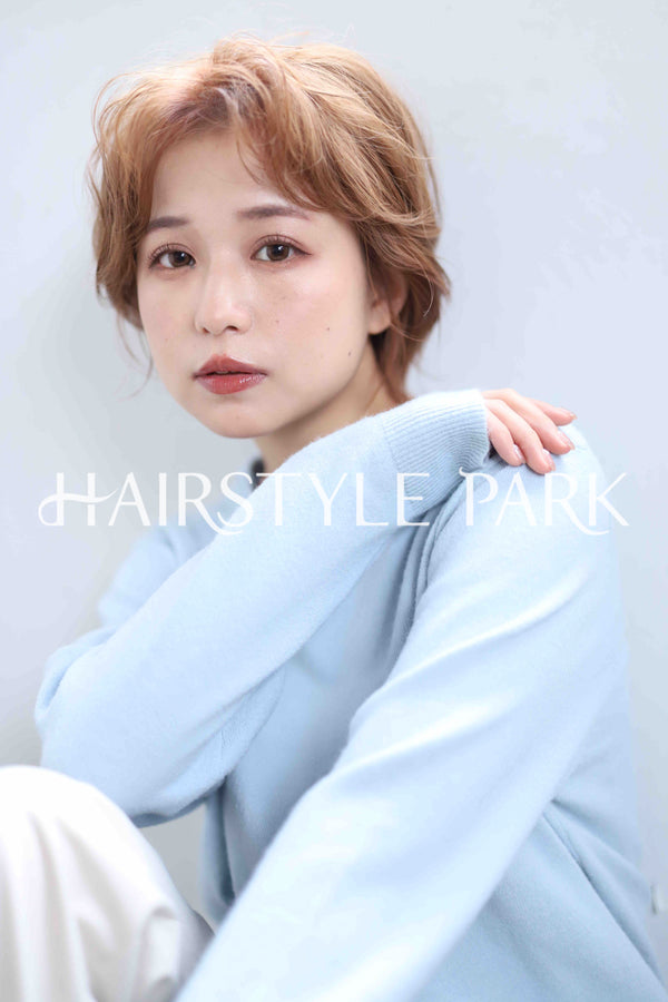 ヘアスタイル写真PhotoNo:322-2 (19) [ショートミディアム,レディース,ナチュラル,モテ・愛され,カラー,縦型 ]