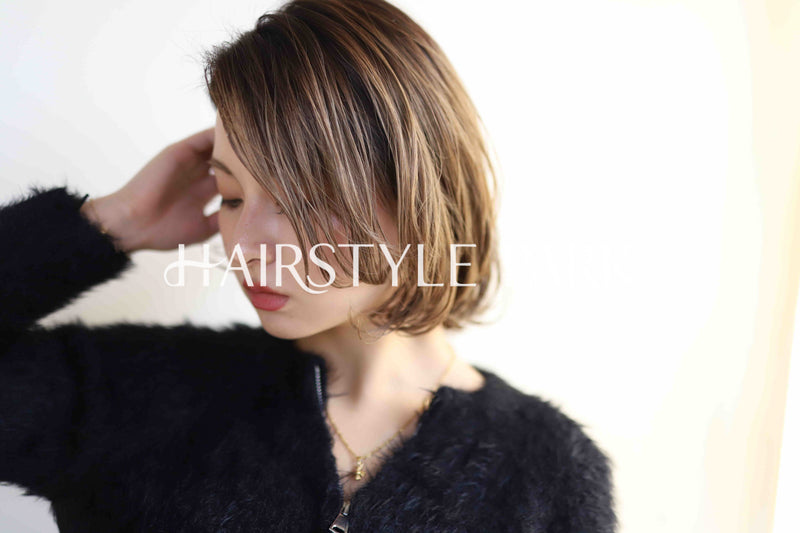 ヘアスタイル写真PhotoNo:327-2 (6) [ショートミディアム,レディース,オフィス / コンサバ,カジュアル,カット,カラー,縦型 ]