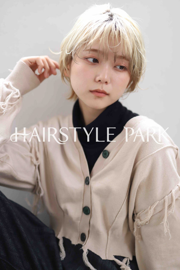 ヘアスタイル写真PhotoNo:342-1 (36) [ショートミディアム,レディース,カジュアル,クール / かっこいい,カット,カラー,ダブルカラー,縦型 ]