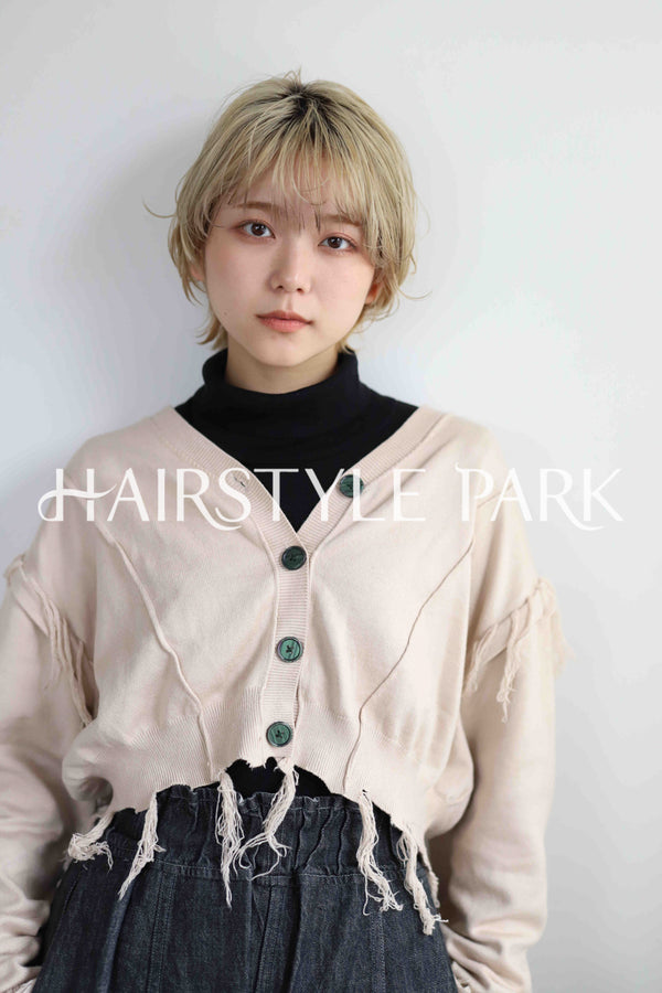 ヘアスタイル写真PhotoNo:342-1 (4) [ショートミディアム,レディース,カジュアル,クール / かっこいい,カット,カラー,ダブルカラー,縦型 ]