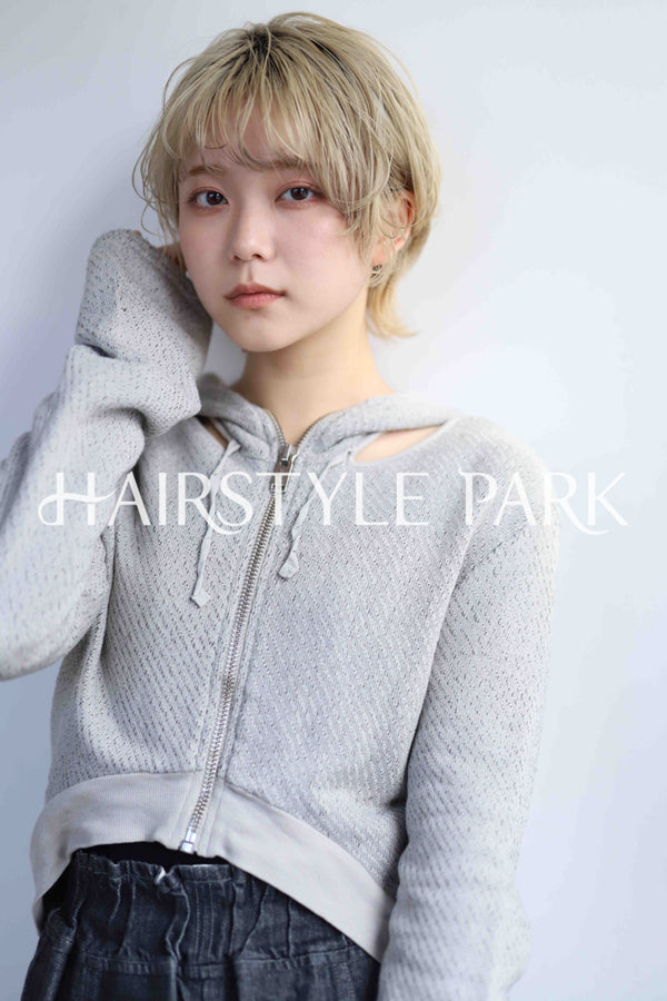ヘアスタイル写真PhotoNo:342-2 (16) [ショートミディアム,レディース,カジュアル,クール / かっこいい,カット,カラー,ダブルカラー,縦型 ]