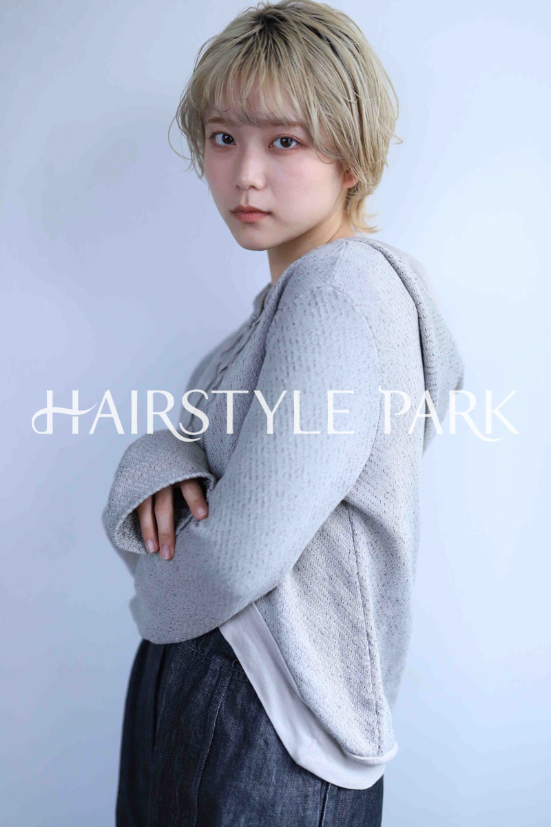 ヘアスタイル写真PhotoNo:342-2 (1) [ショートミディアム,レディース,カジュアル,クール / かっこいい,カット,カラー,ダブルカラー,縦型 ]