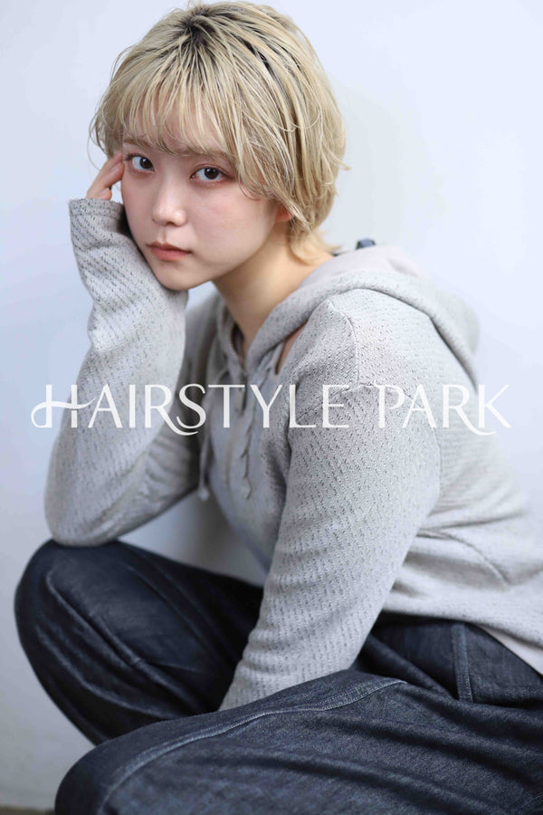 ヘアスタイル写真PhotoNo:342-2 (3) [ショートミディアム,レディース,カジュアル,クール / かっこいい,カット,カラー,ダブルカラー,縦型 ]