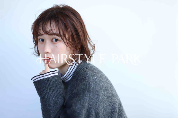 ヘアスタイル写真PhotoNo:343-1 (12) [ミディアム,レディース,モテ・愛され,カジュアル,カラー,パーマ,縦型 ]