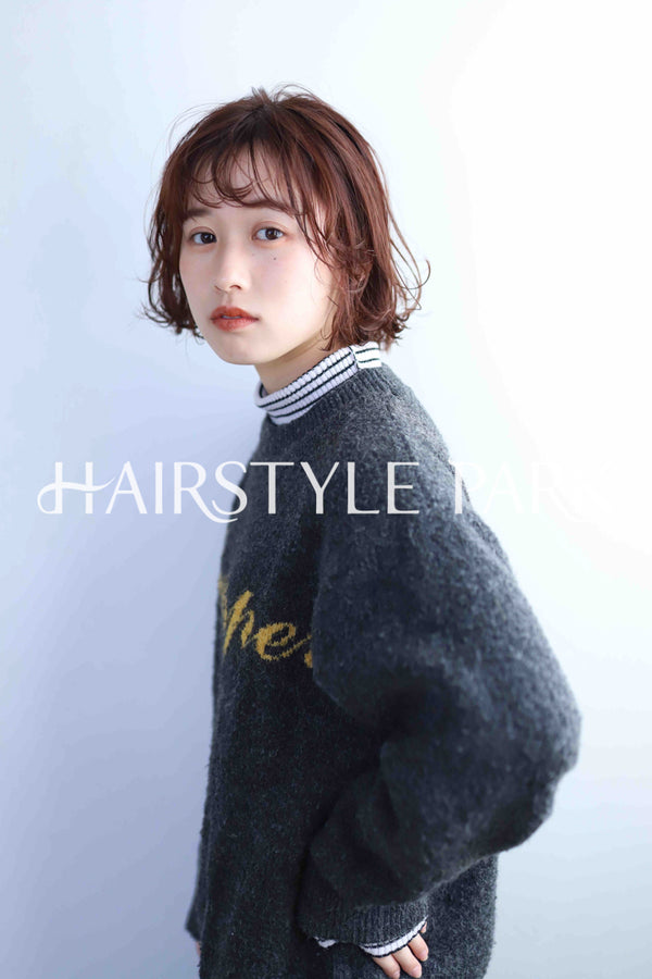 ヘアスタイル写真PhotoNo:343-1 (6) [ミディアム,レディース,モテ・愛され,カジュアル,カラー,パーマ,縦型 ]