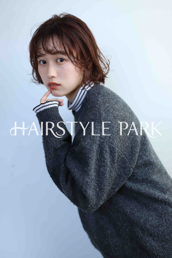 ヘアスタイル写真PhotoNo:343-1 (9) [ミディアム,レディース,モテ・愛され,カジュアル,カラー,パーマ,縦型 ]