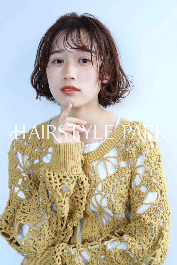 ヘアスタイル写真PhotoNo:343-2 (29) [ミディアム,レディース,モテ・愛され,カジュアル,カラー,パーマ,縦型 ]