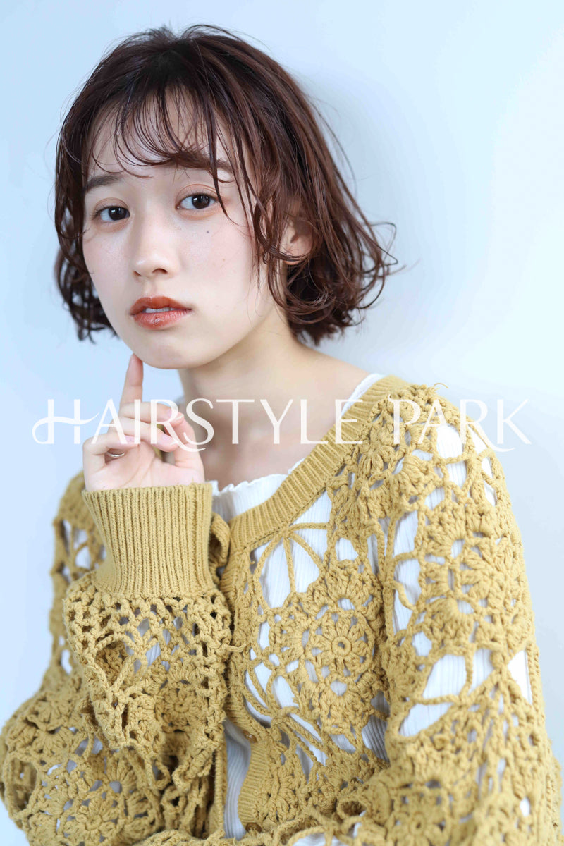 ヘアスタイル写真PhotoNo:343-2 (30) [ミディアム,レディース,モテ・愛され,カジュアル,カラー,パーマ,縦型 ]
