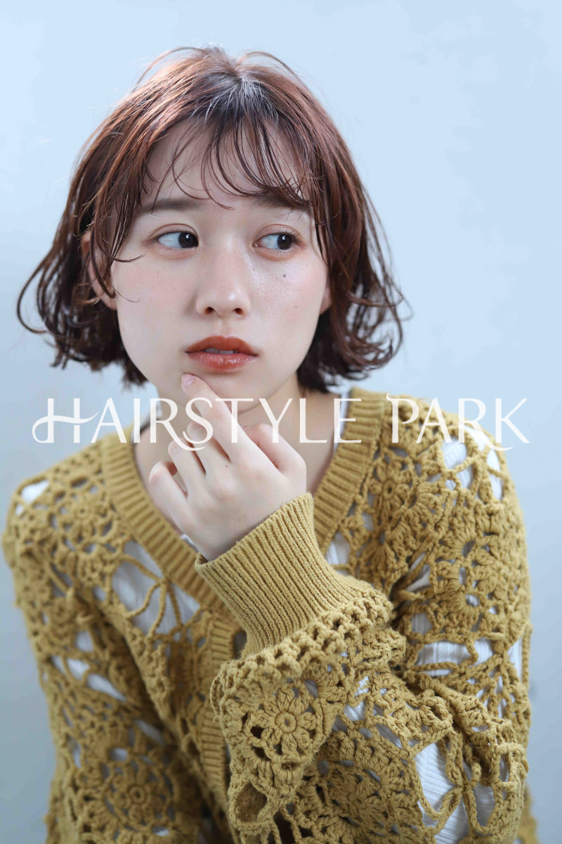 ヘアスタイル写真PhotoNo:343-2 (9) [ミディアム,レディース,モテ・愛され,カジュアル,カラー,パーマ,縦型 ]