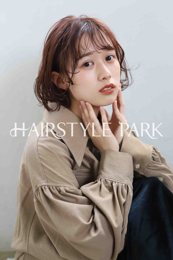 ヘアスタイル写真PhotoNo:343-3 (18) [ミディアム,レディース,モテ・愛され,カジュアル,カラー,パーマ,縦型 ]