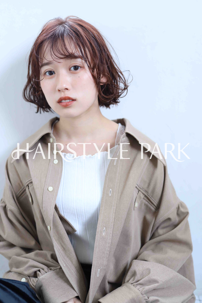 ヘアスタイル写真PhotoNo:343-3 (2) [ミディアム,レディース,モテ・愛され,カジュアル,カラー,パーマ,縦型 ]