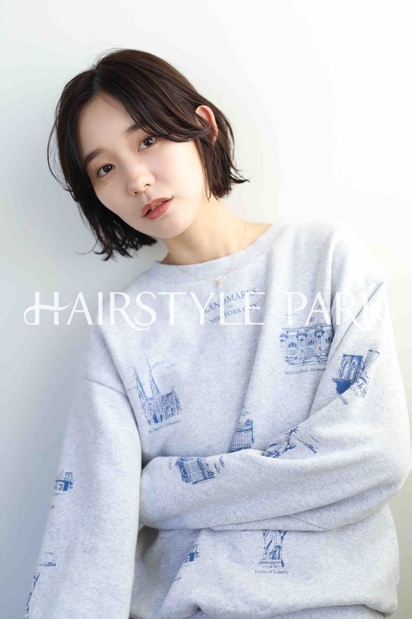 ヘアスタイル写真PhotoNo:344-1 (2) [ミディアム,レディース,ナチュラル,クール / かっこいい,カット,カラー,縦型 ]