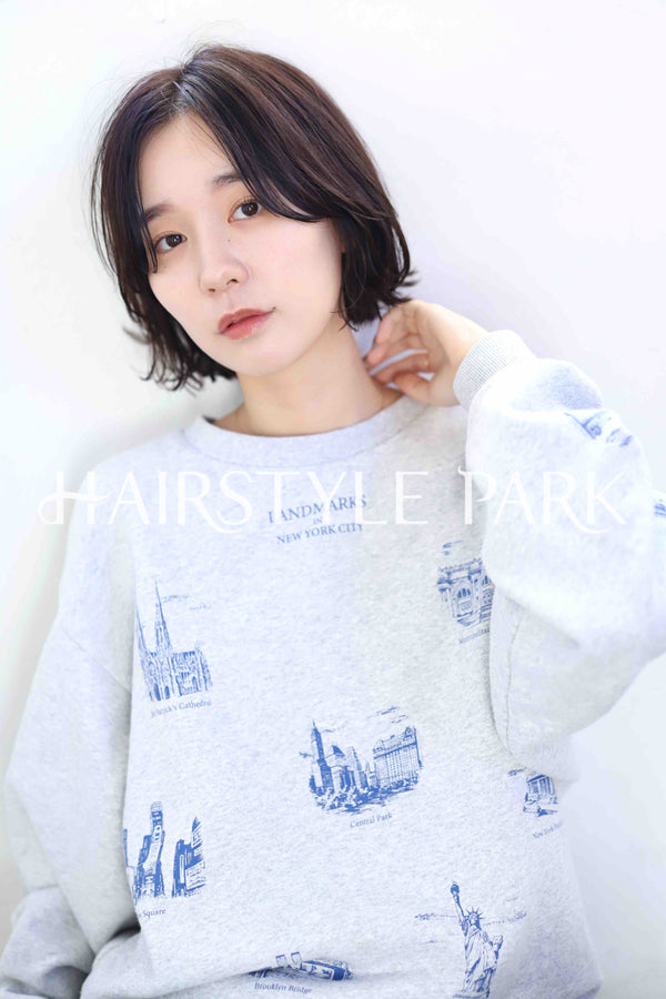 ヘアスタイル写真PhotoNo:344-1 (32) [ミディアム,レディース,ナチュラル,クール / かっこいい,カット,カラー,縦型 ]