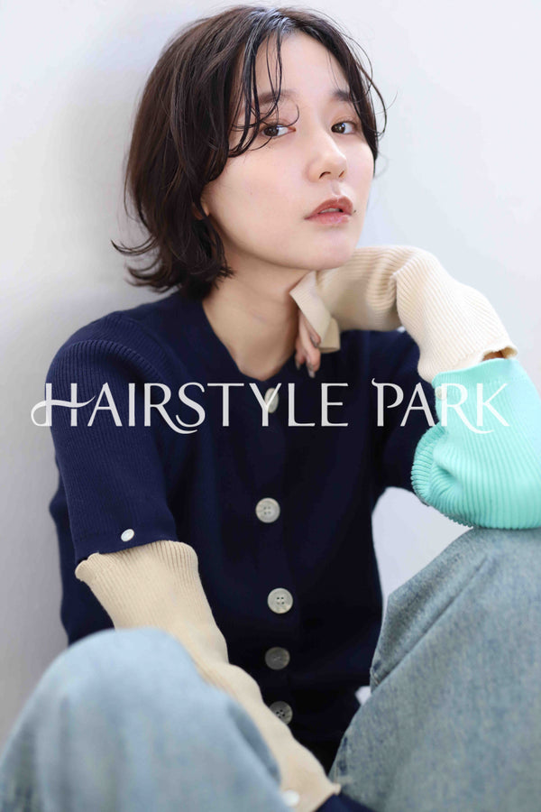 ヘアスタイル写真PhotoNo:344-2 (10) [ミディアム,レディース,ナチュラル,クール / かっこいい,カット,カラー,縦型 ]