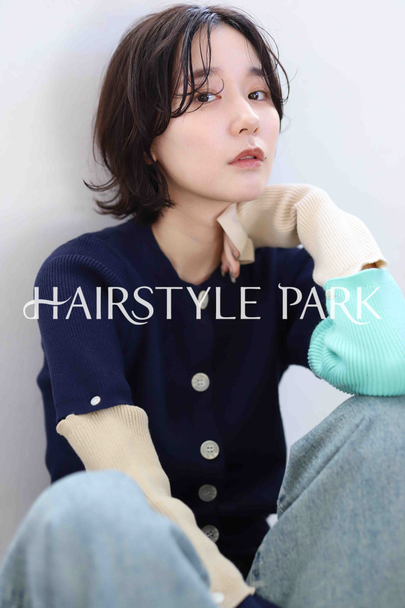 ヘアスタイル写真PhotoNo:344-2 (10) [ミディアム,レディース,ナチュラル,クール / かっこいい,カット,カラー,縦型 ]