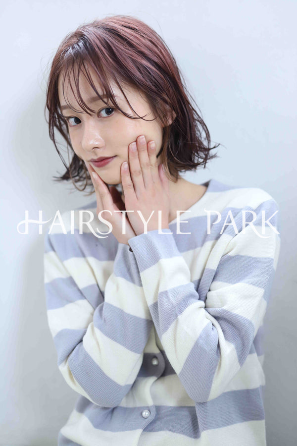 ヘアスタイル写真PhotoNo:345-1 (13) [ミディアム,レディース,ナチュラル,モテ・愛され,カラー,パーマ,縦型 ]