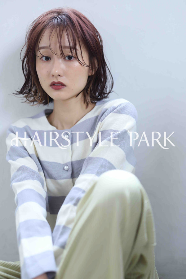 ヘアスタイル写真PhotoNo:345-1 (22) [ミディアム,レディース,ナチュラル,モテ・愛され,カラー,パーマ,縦型 ]