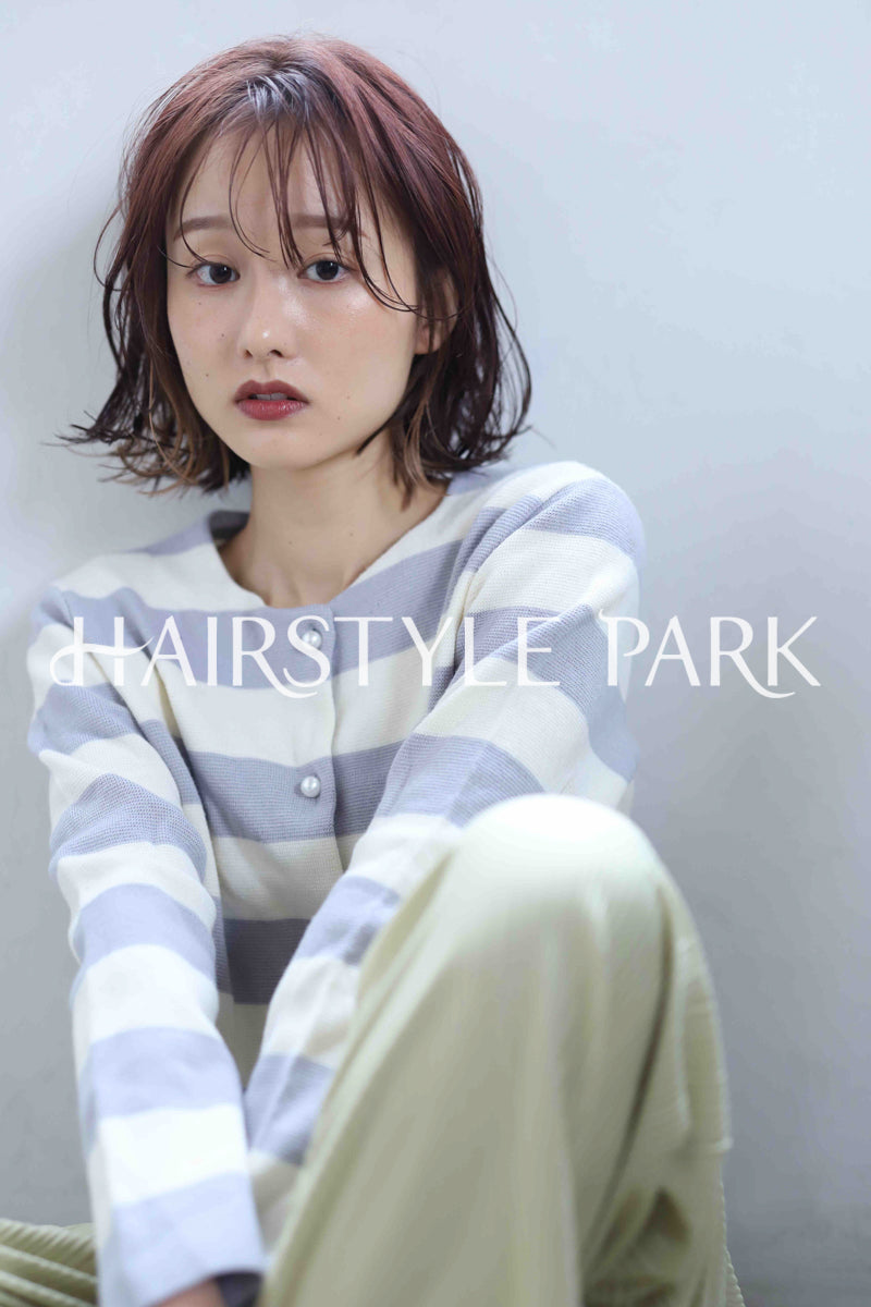 ヘアスタイル写真PhotoNo:345-1 (22) [ミディアム,レディース,ナチュラル,モテ・愛され,カラー,パーマ,縦型 ]