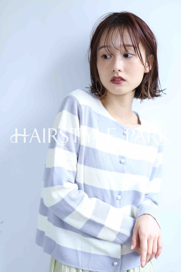 ヘアスタイル写真PhotoNo:345-2 (11) [ミディアム,レディース,ナチュラル,モテ・愛され,カラー,パーマ,縦型 ]