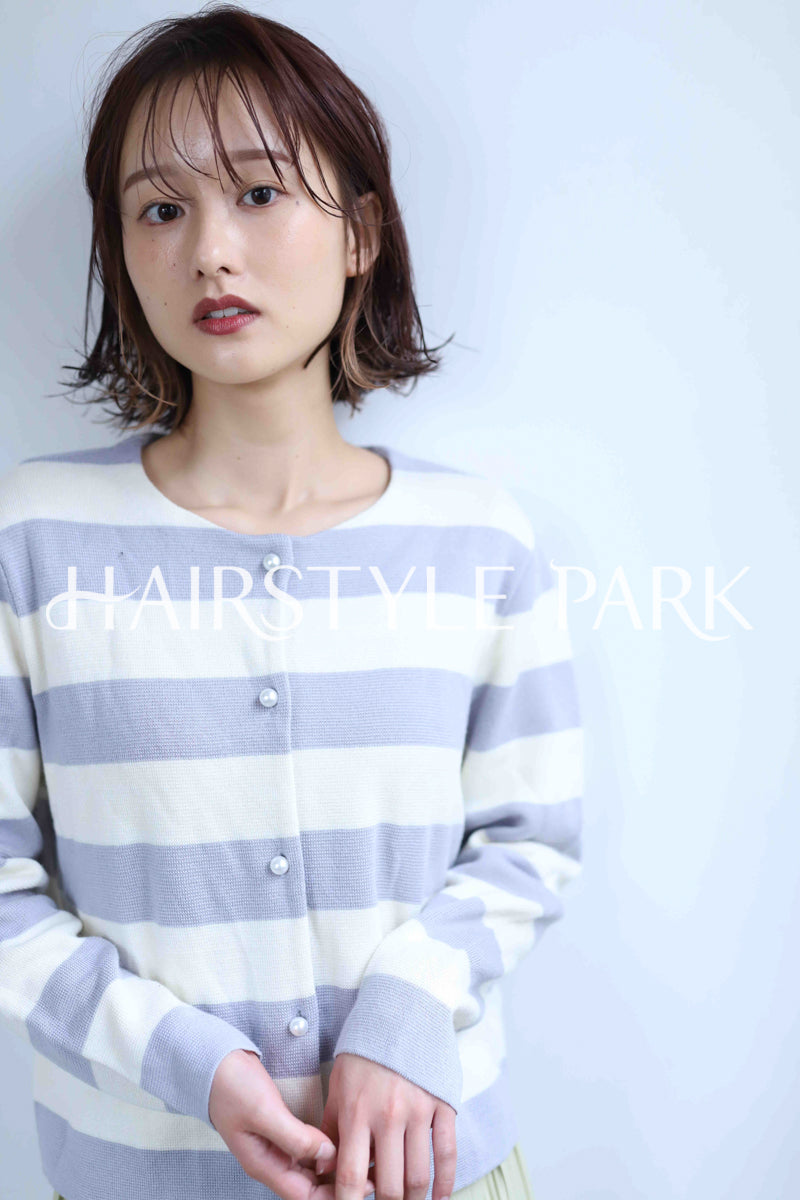 ヘアスタイル写真PhotoNo:345-2 (15) [ミディアム,レディース,ナチュラル,モテ・愛され,カラー,パーマ,縦型 ]