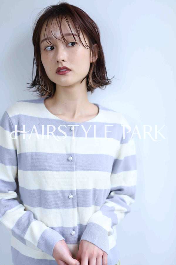 ヘアスタイル写真PhotoNo:345-2 (16) [ミディアム,レディース,ナチュラル,モテ・愛され,カラー,パーマ,縦型 ]