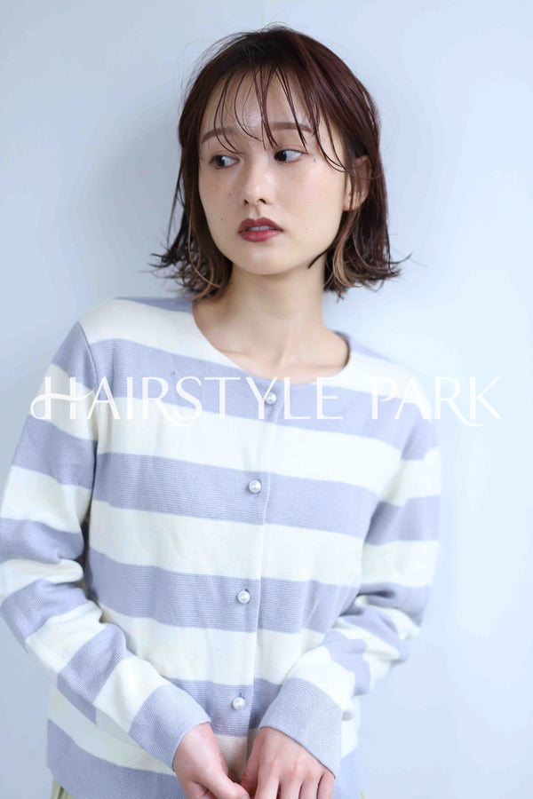 ヘアスタイル写真PhotoNo:345-2 (17) [ミディアム,レディース,ナチュラル,モテ・愛され,カラー,パーマ,縦型 ]