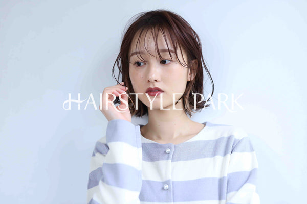 ヘアスタイル写真PhotoNo:345-2 (20) [ミディアム,レディース,ナチュラル,モテ・愛され,カラー,パーマ,縦型 ]