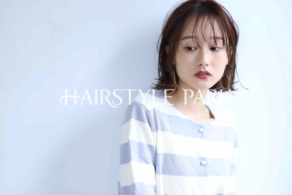 ヘアスタイル写真PhotoNo:345-2 (9) [ミディアム,レディース,ナチュラル,モテ・愛され,カラー,パーマ,縦型 ]