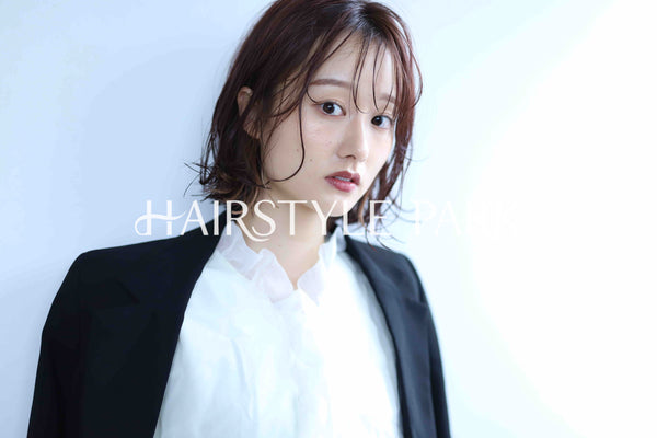 ヘアスタイル写真PhotoNo:345-4 (26) [ミディアム,レディース,ナチュラル,モテ・愛され,カラー,パーマ,縦型 ]