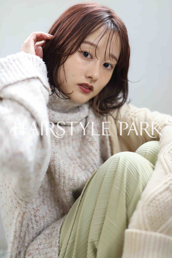 ヘアスタイル写真PhotoNo:345-5 (24) [ミディアム,レディース,ナチュラル,モテ・愛され,カラー,パーマ,縦型 ]