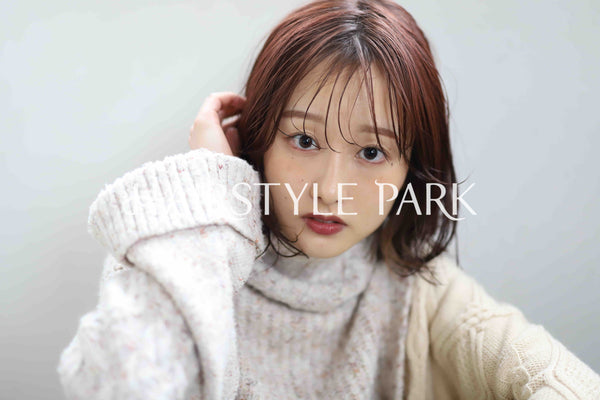 ヘアスタイル写真PhotoNo:345-5 (25) [ミディアム,レディース,ナチュラル,モテ・愛され,カラー,パーマ,縦型 ]