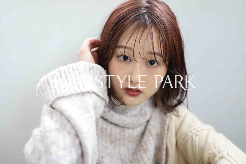 ヘアスタイル写真PhotoNo:345-5 (25) [ミディアム,レディース,ナチュラル,モテ・愛され,カラー,パーマ,縦型 ]