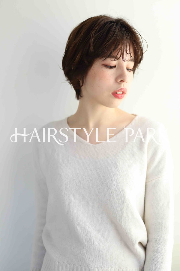 ヘアスタイル写真PhotoNo:346-2 (13) [ショート,レディース,ナチュラル,カラー,パーマ,縦型 ]