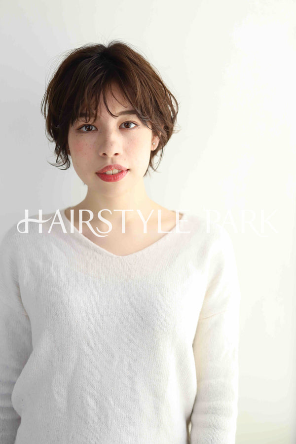 ヘアスタイル写真PhotoNo:346-2 (15) [ショート,レディース,ナチュラル,カラー,パーマ,縦型 ]