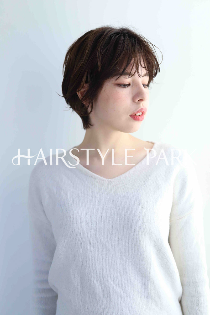ヘアスタイル写真PhotoNo:346-2 (16) [ショート,レディース,ナチュラル,カラー,パーマ,縦型 ]