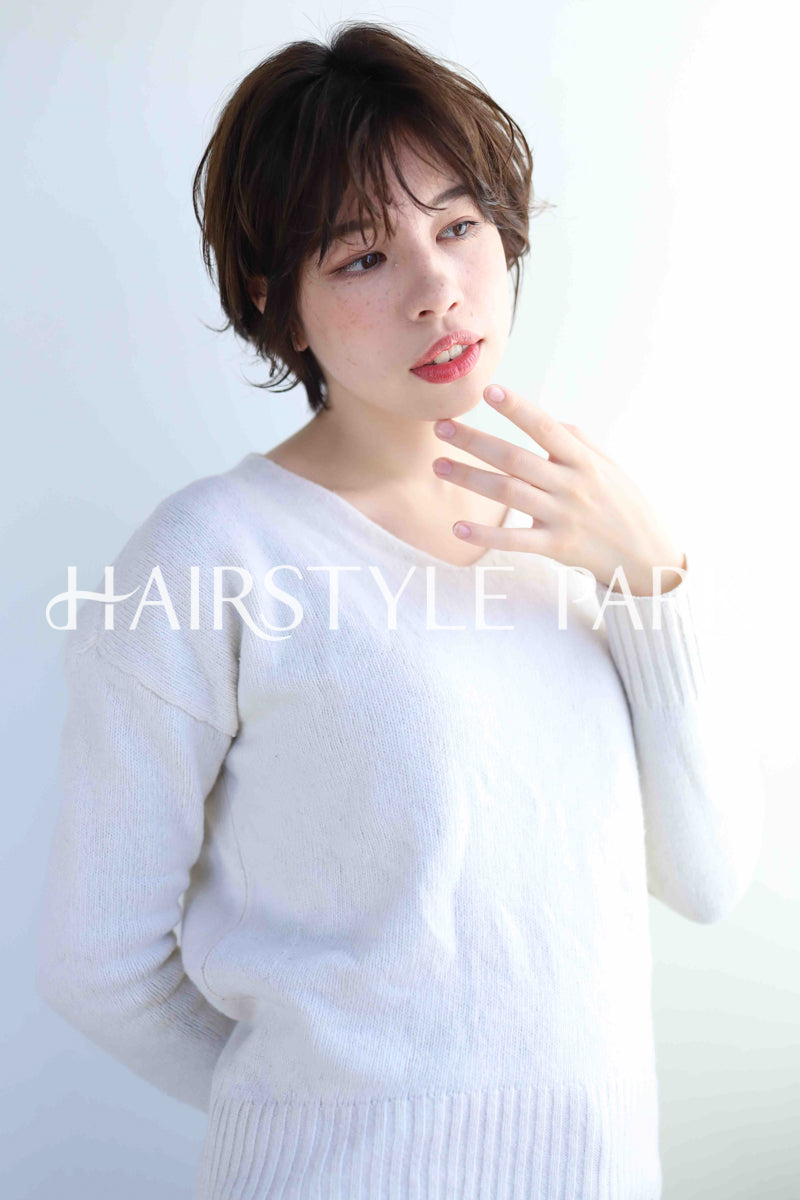 ヘアスタイル写真PhotoNo:346-3 (11) [ショート,レディース,ナチュラル,カラー,パーマ,縦型 ]