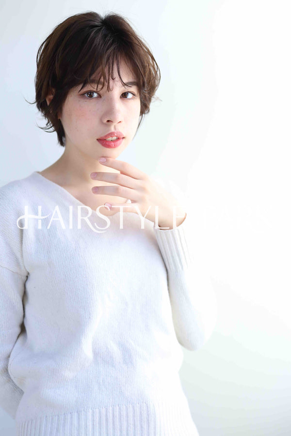 ヘアスタイル写真PhotoNo:346-3 (12) [ショート,レディース,ナチュラル,カラー,パーマ,縦型 ]