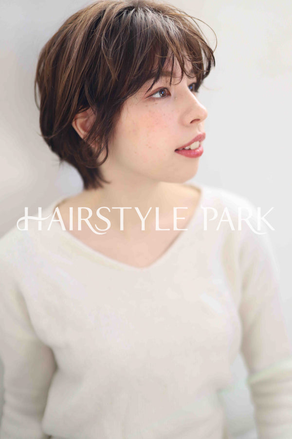 ヘアスタイル写真PhotoNo:346-3 (25) [ショート,レディース,ナチュラル,カラー,パーマ,縦型 ]