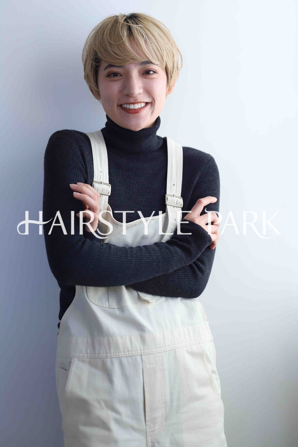 ヘアスタイル写真PhotoNo:347-1 (6) [ショート,レディース,カジュアル,カット,カラー,ダブルカラー,縦型 ]